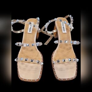 Steve Madden Tan Studded Women's‎ Sandals Size 7.5